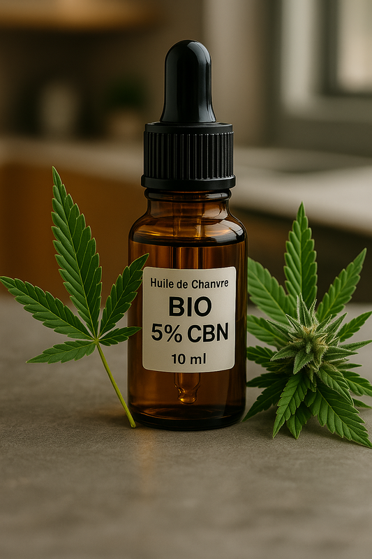 Huile de Chanvre BIO CBN 5% – Détente profonde et sommeil réparateur | DolceFlower