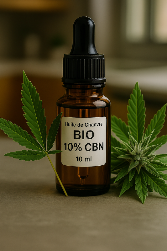 Huile de Chanvre BIO CBN 10% – Sérénité nocturne et détente intense | DolceFlower